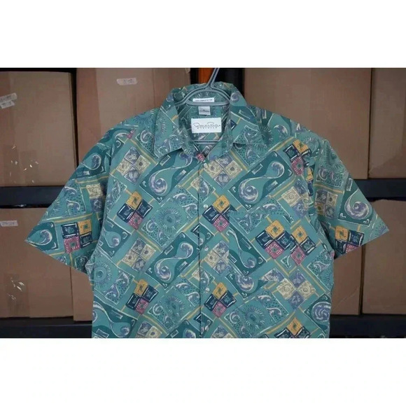 90s Oscar De La Renta Shirt Men's XL #355 - Picture 3 of 5